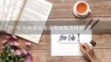 2017年河南省公务员考试报名时间