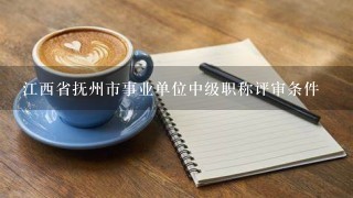 江西省抚州市事业单位中级职称评审条件