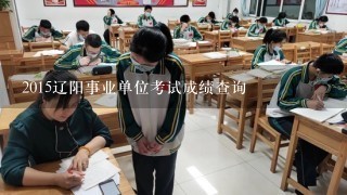 2015辽阳事业单位考试成绩查询