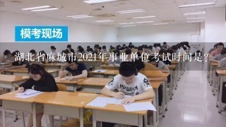 湖北省麻城市2021年事业单位考试时间是？