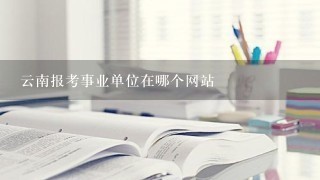 云南报考事业单位在哪个网站