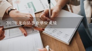 2017年龙山县事业单位成绩