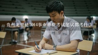贵州龙里县2014事业单位考试笔试都考什么