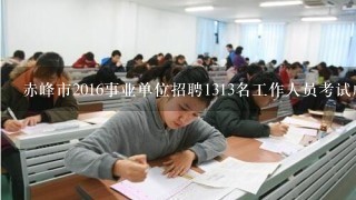 赤峰市2016事业单位招聘1313名工作人员考试成绩什么时间公布